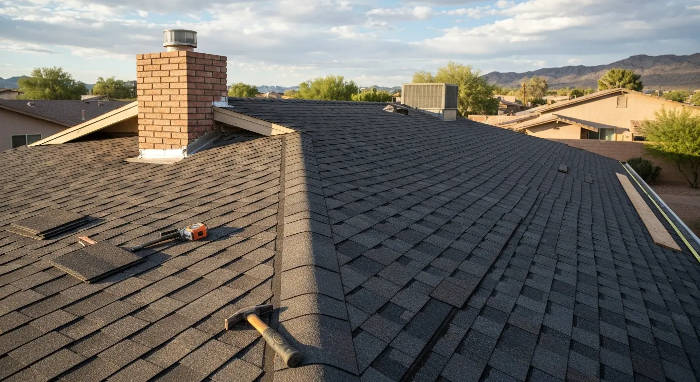 New roof installation