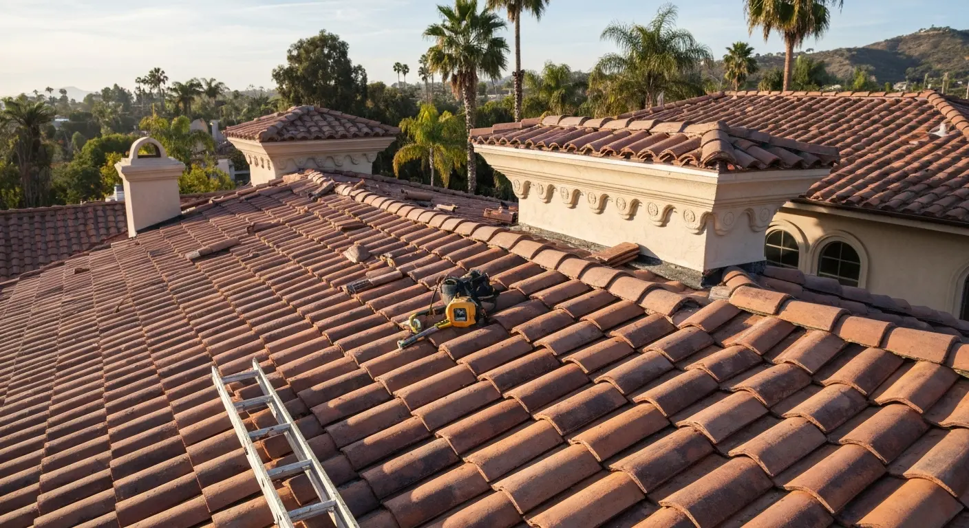 Roof installation project