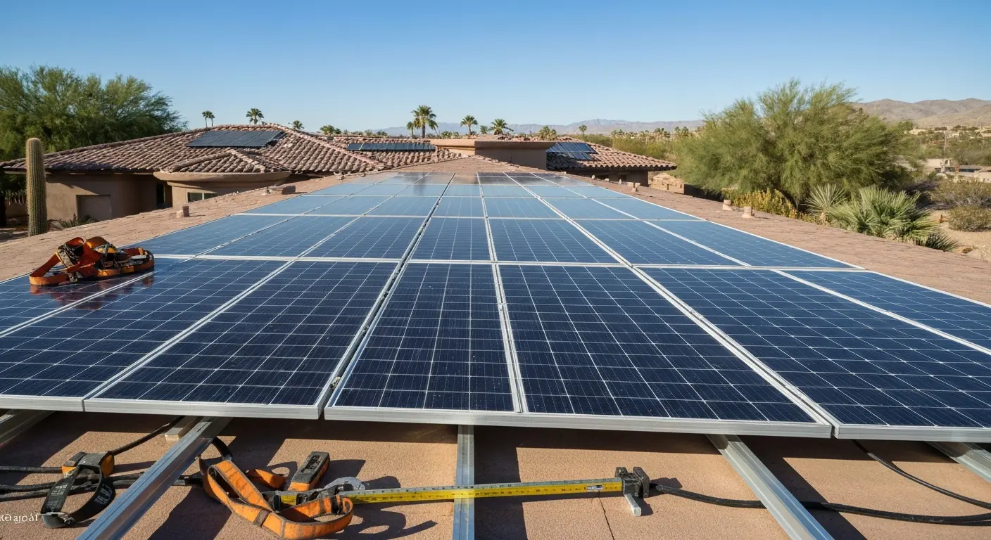 Solar panel installation
