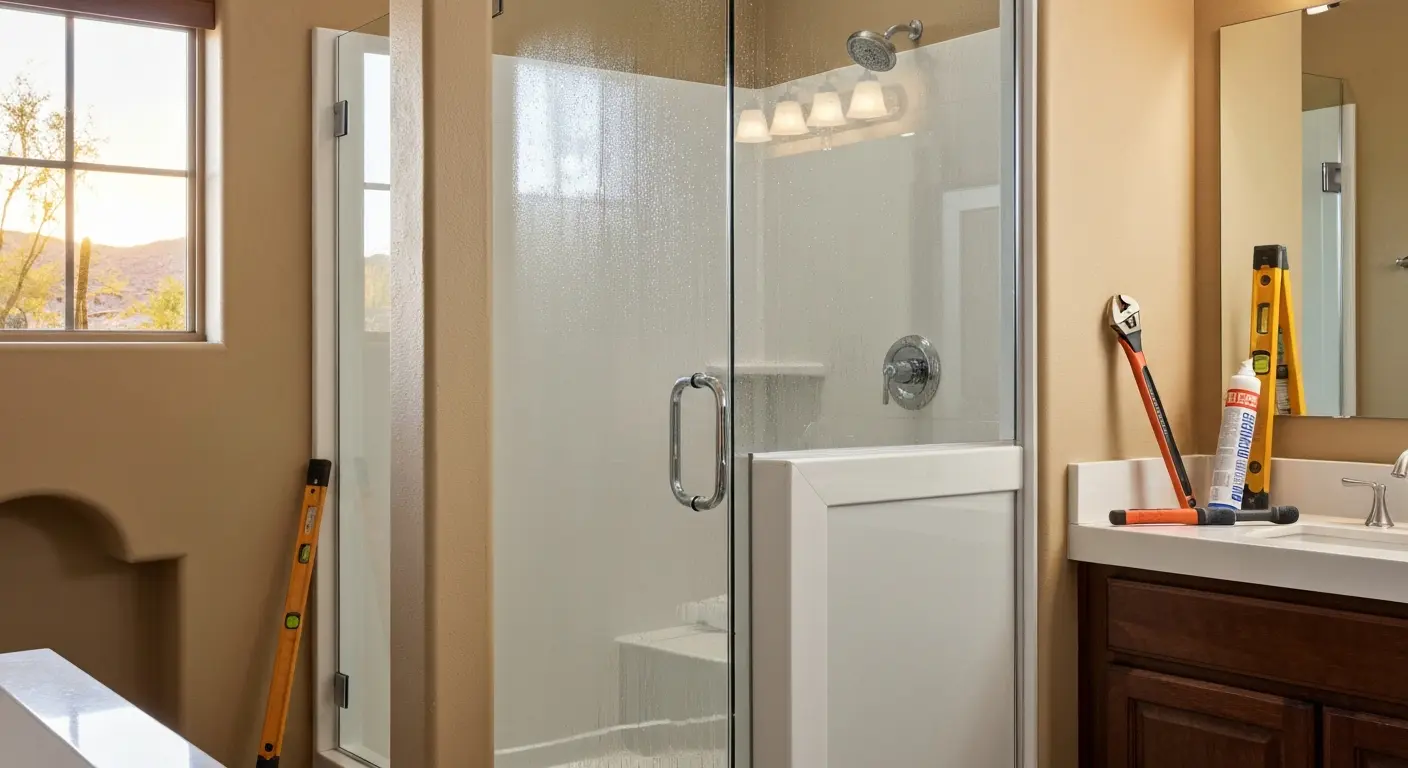 Prefab shower installation