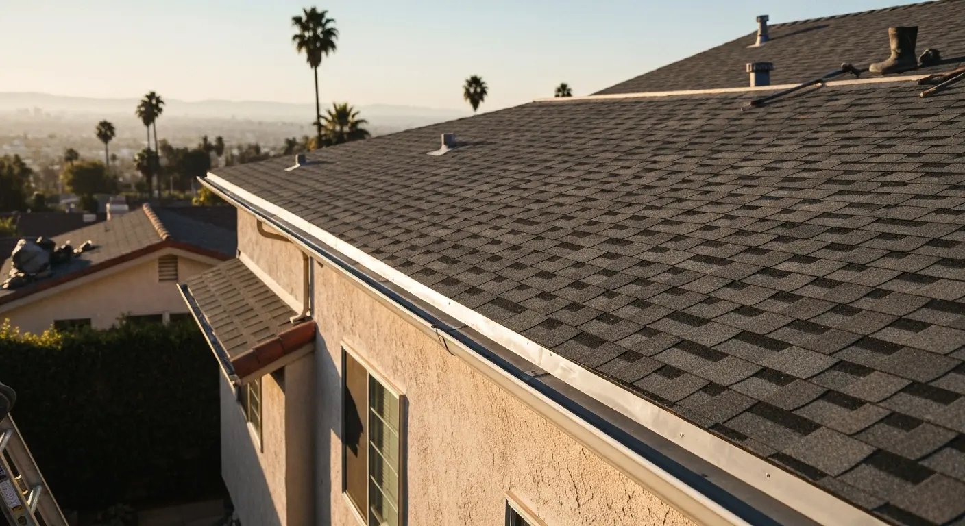 New roof installation