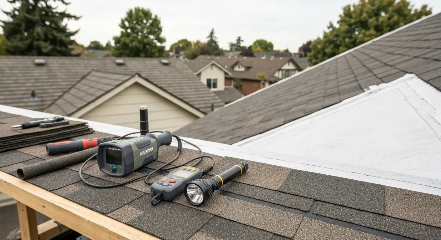 Roof repair work
