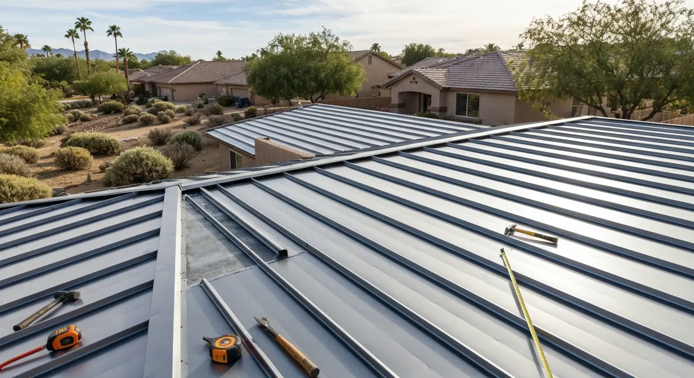 New roof installation