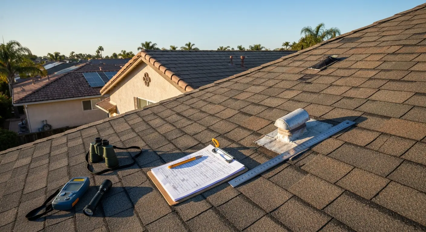 Annual roof inspection in Granada Heights