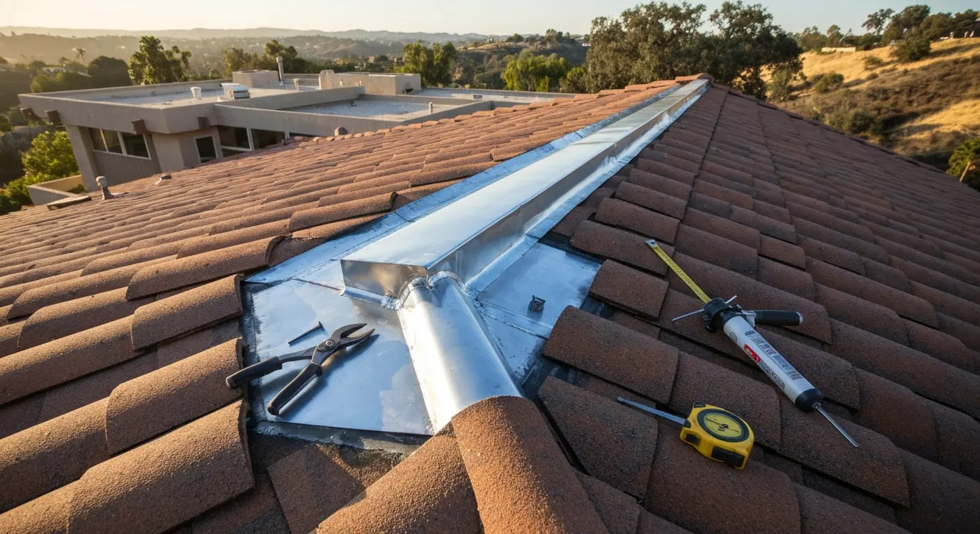 Roof repair work