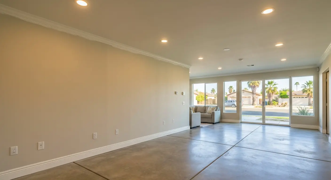 Garage conversion living room
