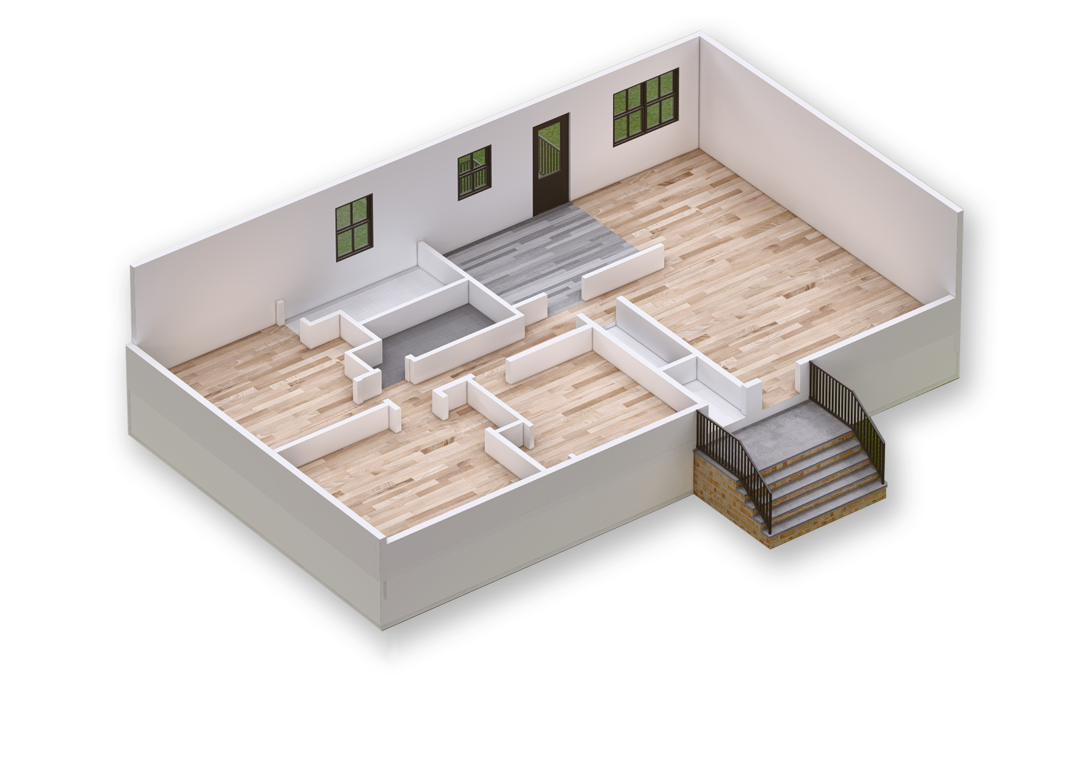 turn floor plan into 3d