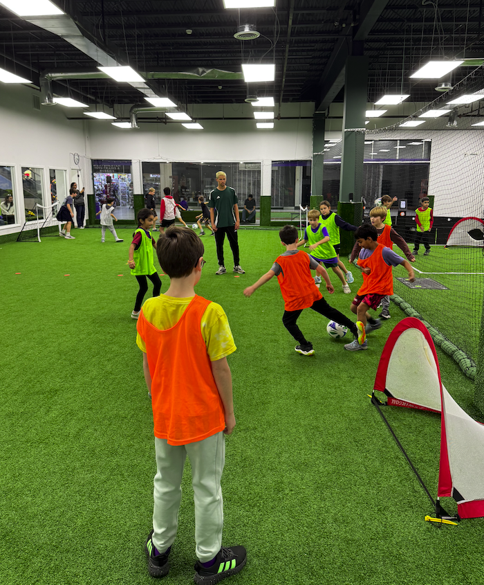 Kids enjoying a birthday party at VOLTA Soccer Training Center