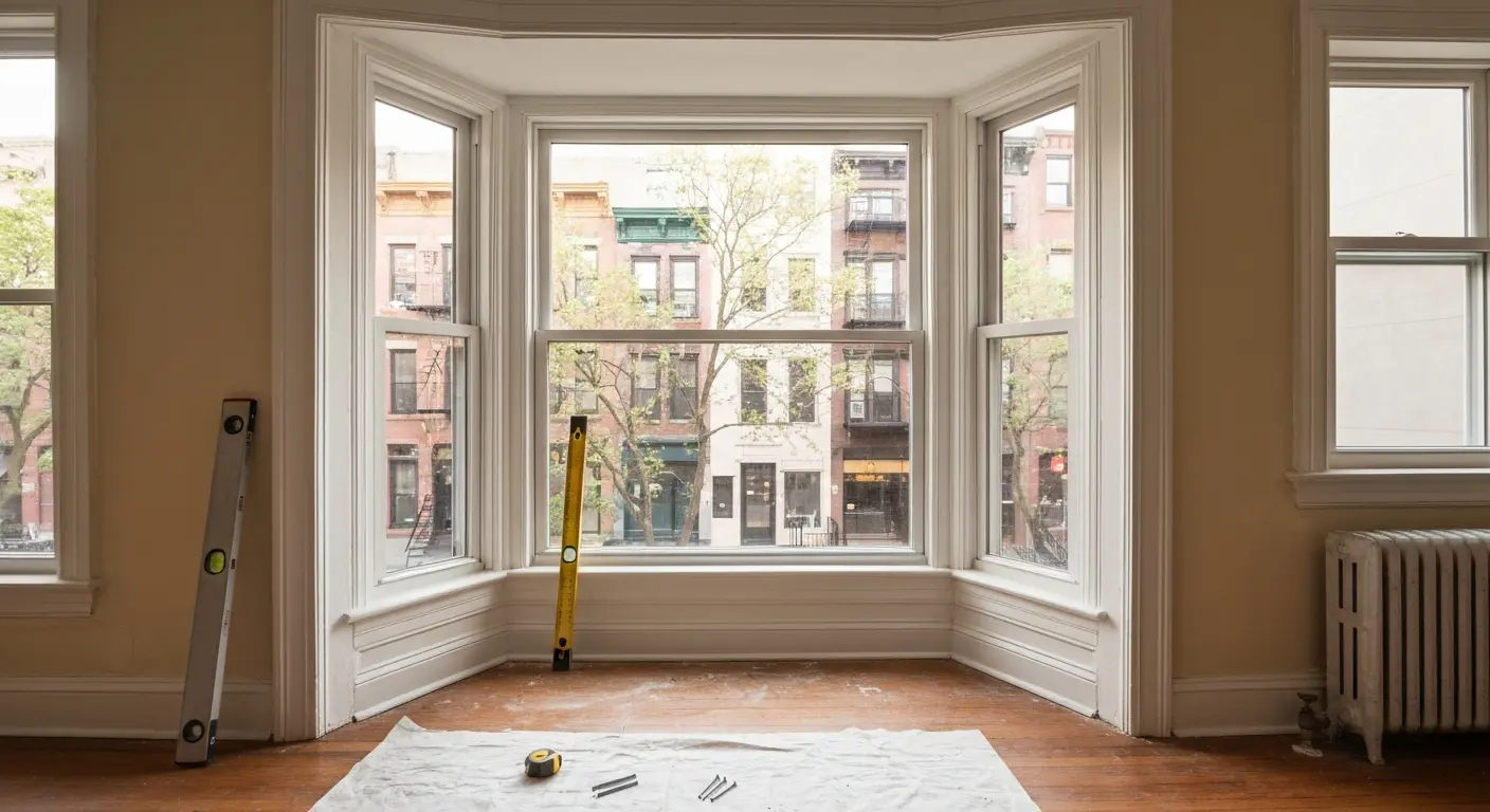 Bay window installation