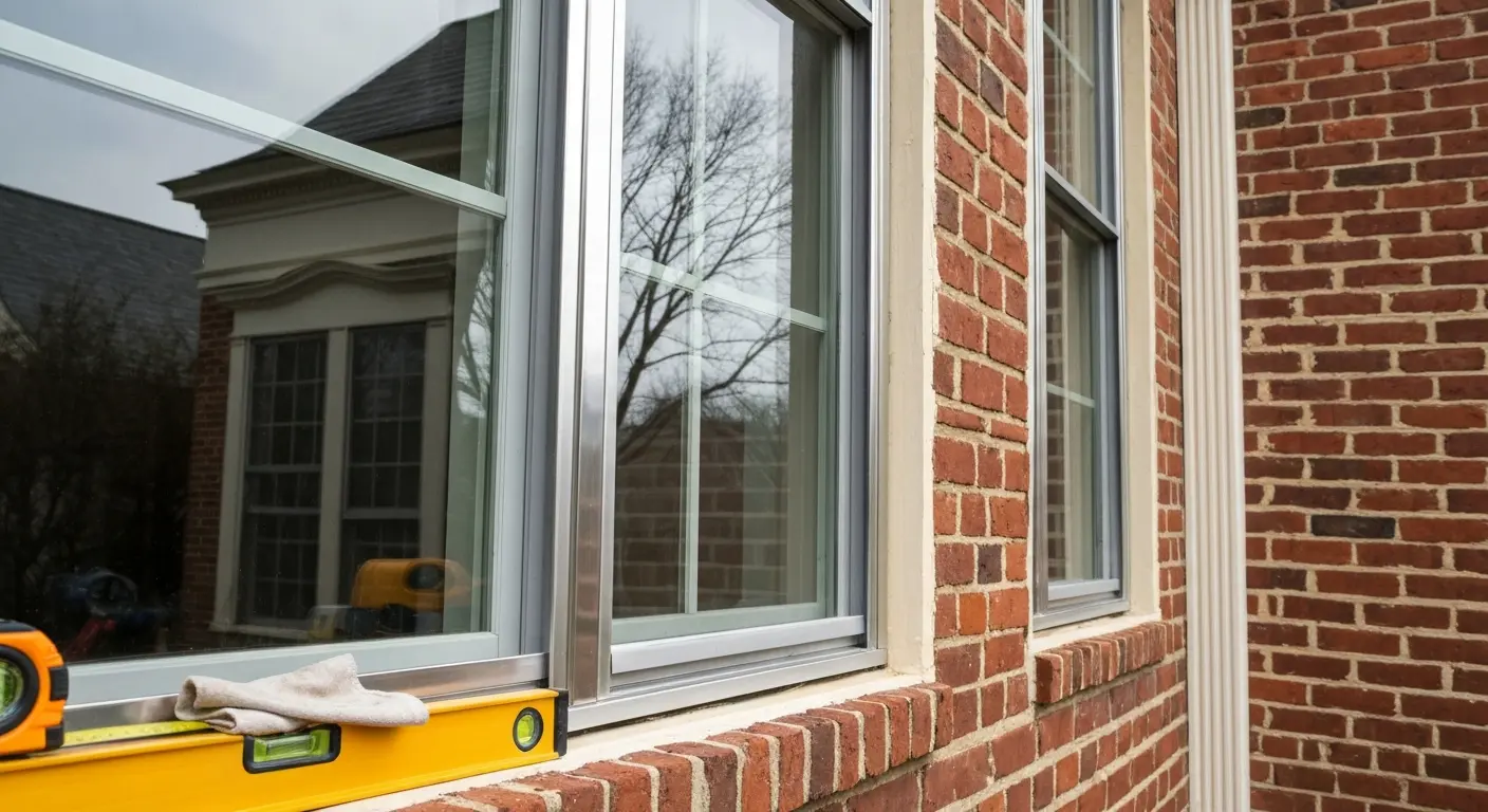 Storm window installation