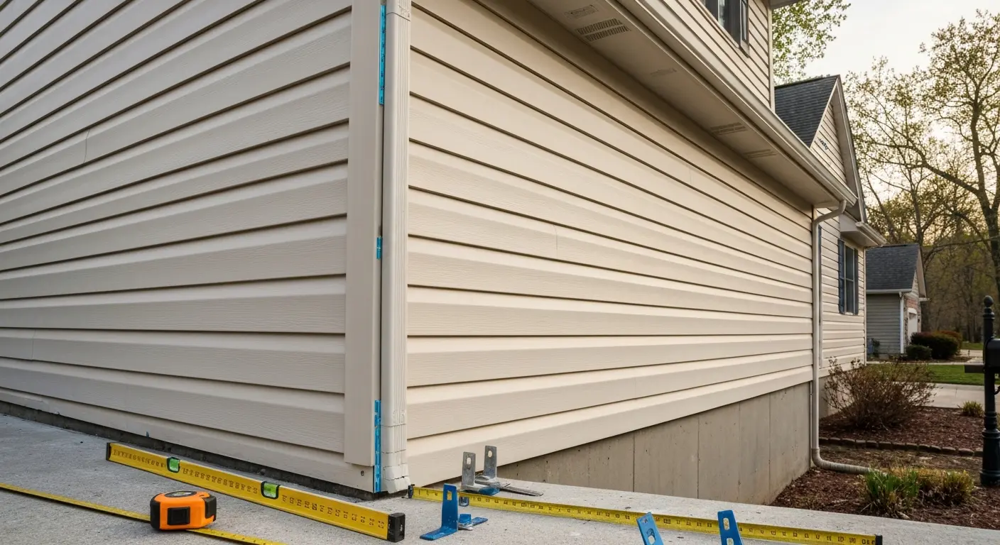 Vinyl siding installation
