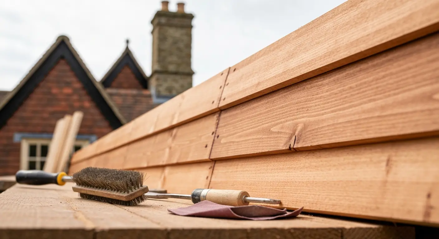 Wood siding restoration