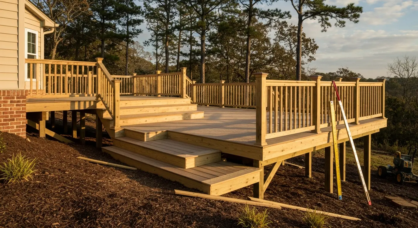 Multi-level deck construction