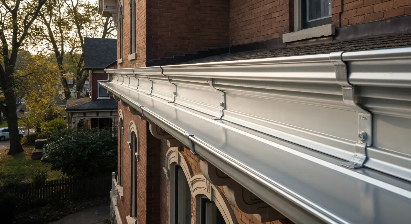 Aluminum gutters installation