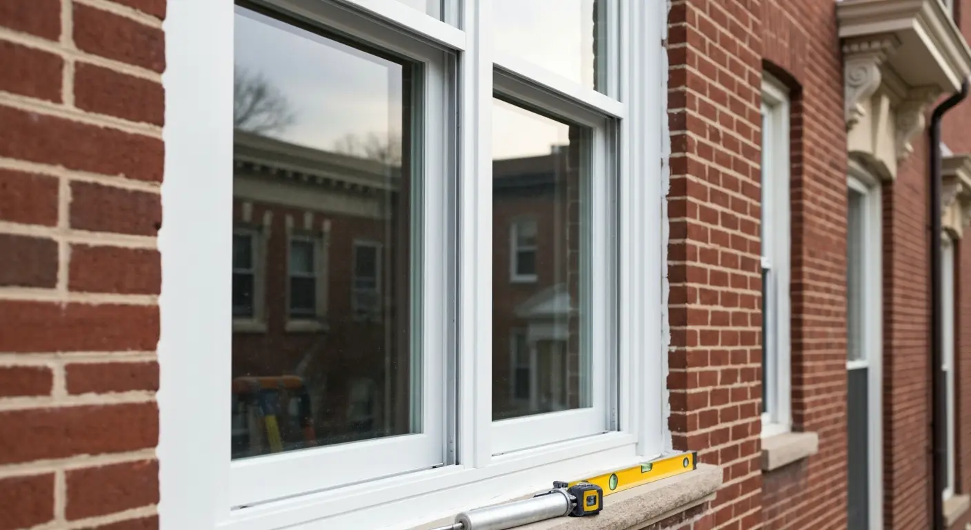 Double-hung window installation