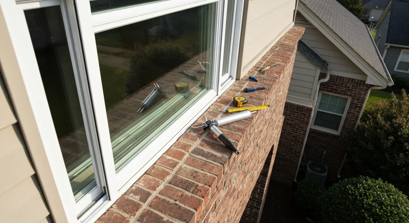 Retrofit window installation in Smyrna neighborhood