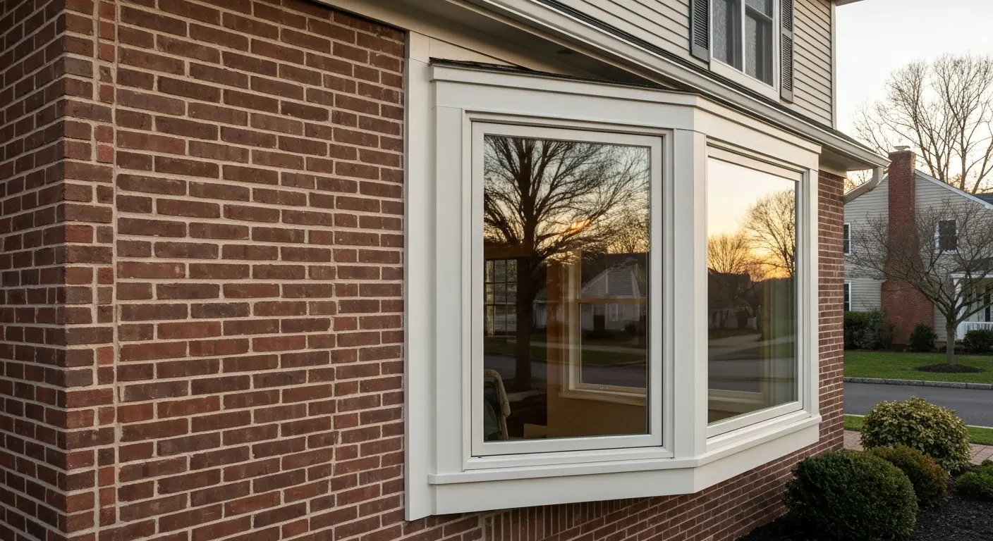 Custom bay window installation in Pike Creek