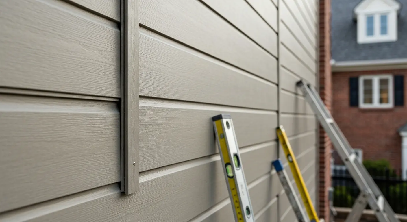 Fiber cement siding damage repair