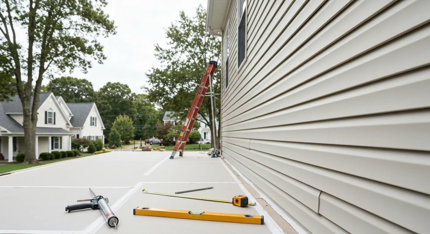 Siding repair work