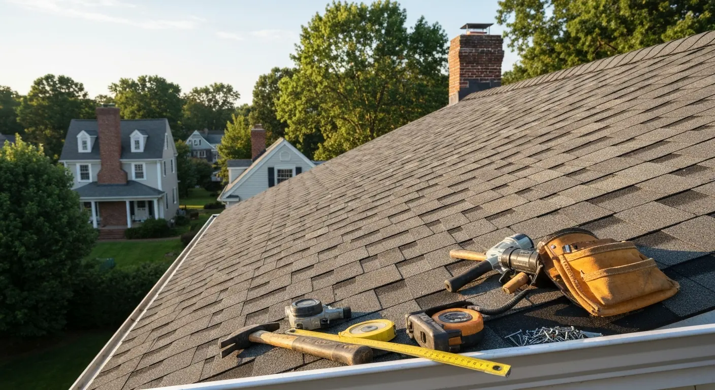 Residential roof replacement project