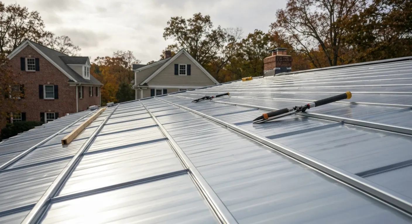 Metal roofing project