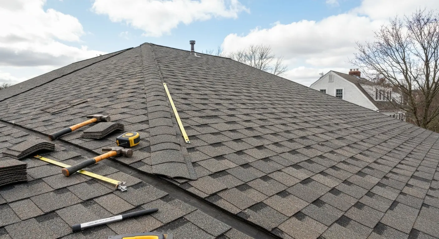 Storm damage roof repair