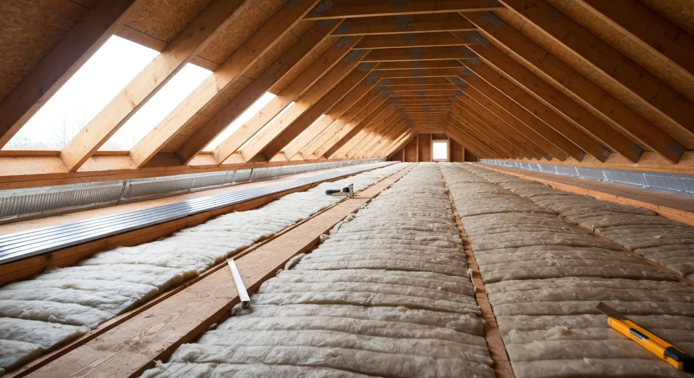 Attic insulation and ventilation
