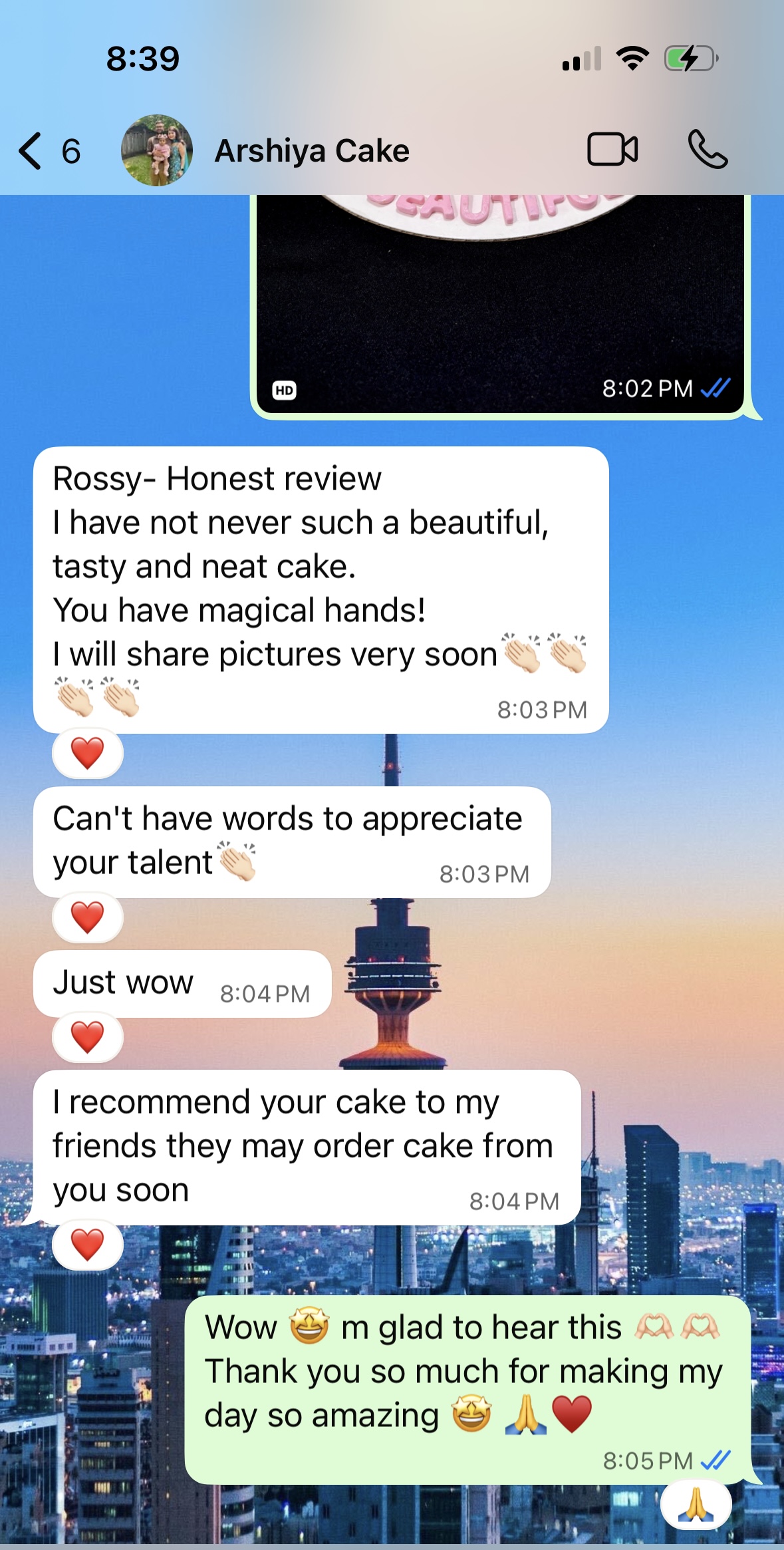 Customer testimonial