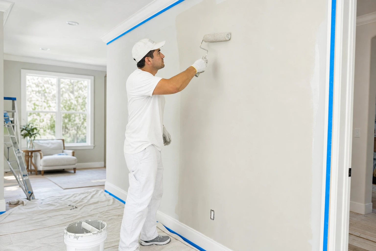 Interior painting services for a residential home