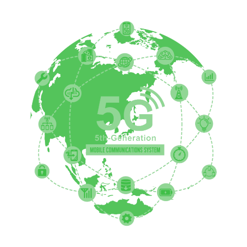 NationsLinks 5G Network Globe Diagram