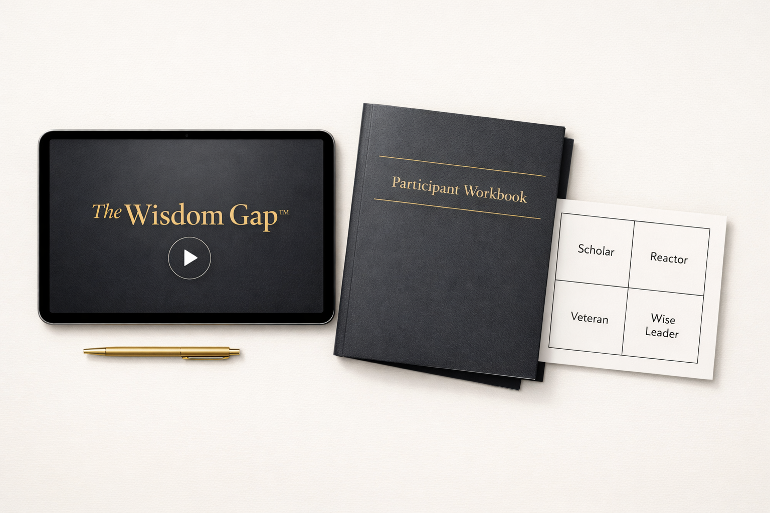 The Wisdom Gap Experience — Video Training, Participant Workbook, and Quadrant Assessment