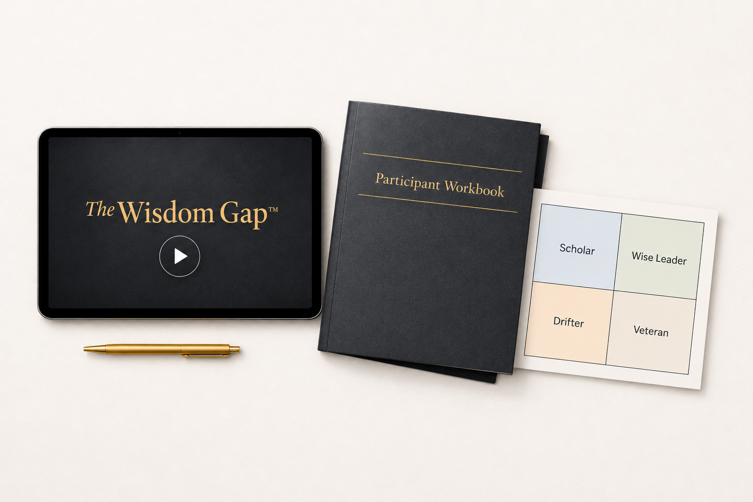 The Wisdom Gap Experience — Video Training, Participant Workbook, and Quadrant Assessment