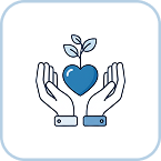 Woman interacting with a tablet displaying digital marketing icons, emphasizing IT infrastructure for e-commerce and digital marketing by an IT provider.