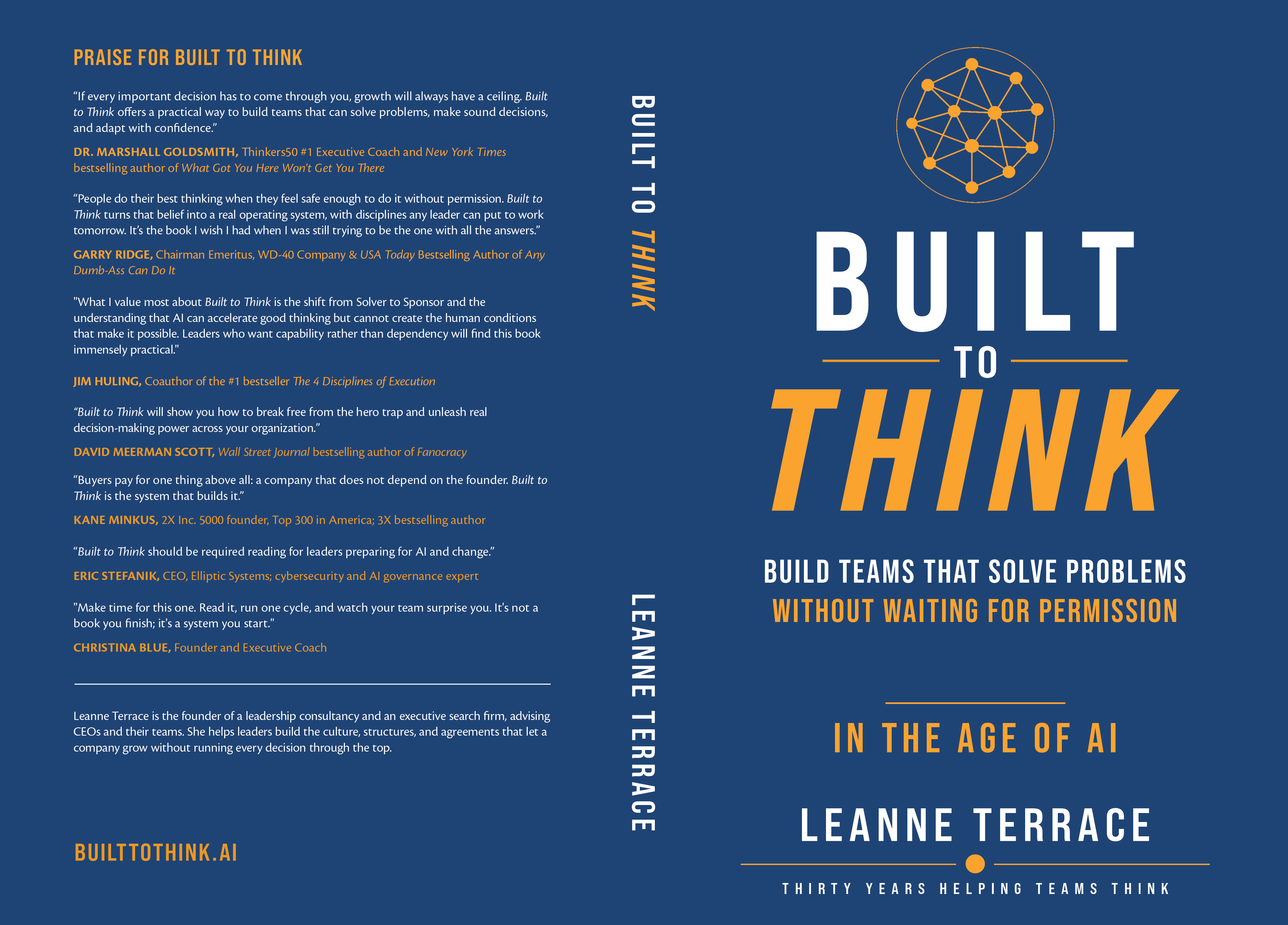 Built to Think book cover by Leanne Terrace