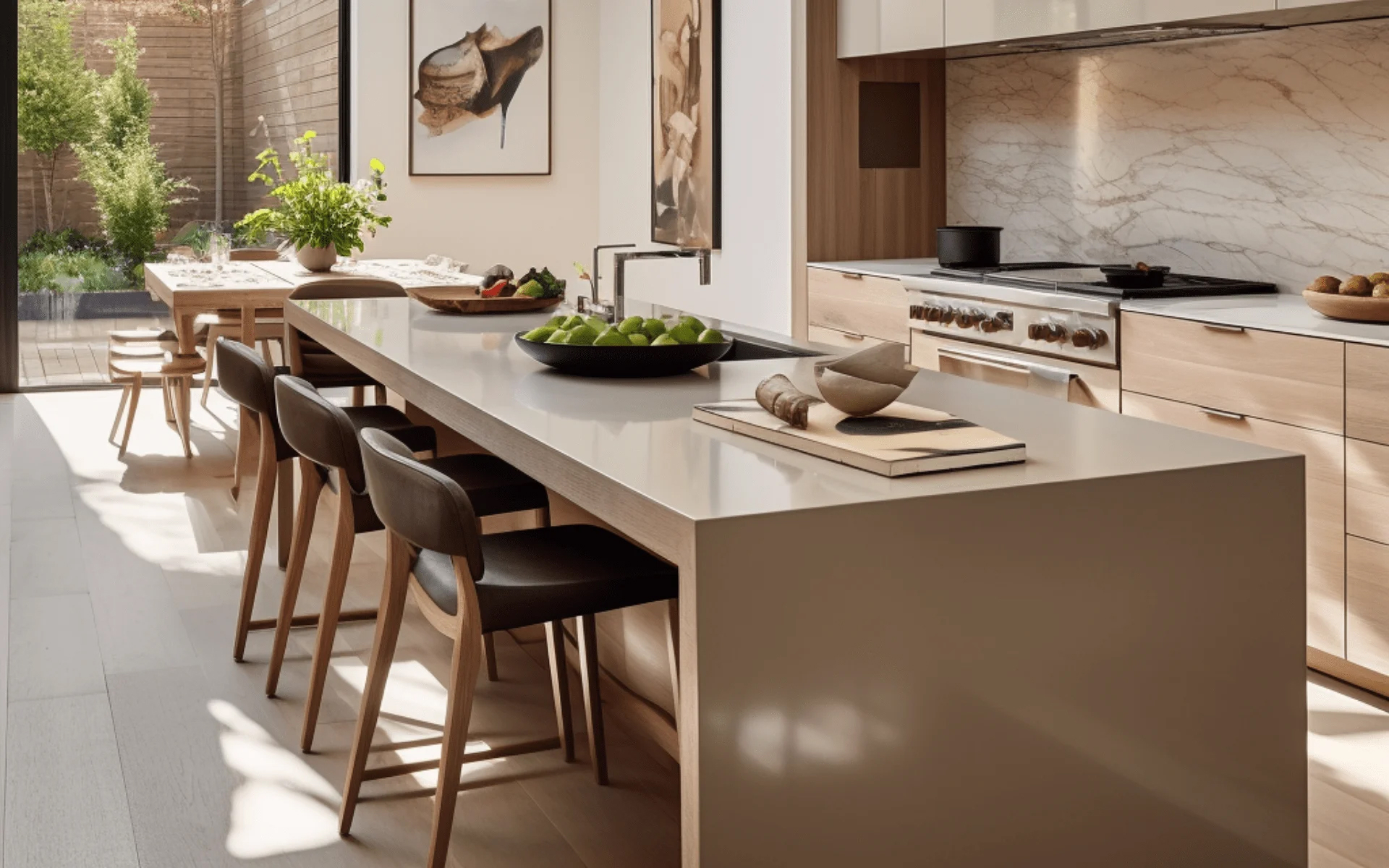 Santa Barbara kitchen and breakfast bar
