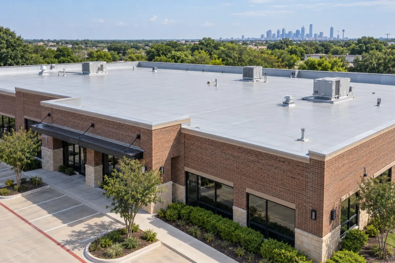 North Texas commercial building roof