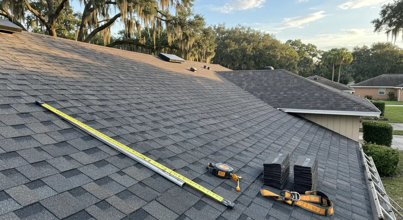 New roof installation