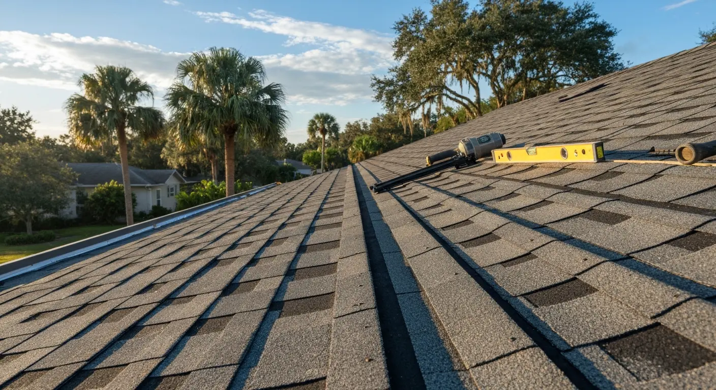 Roof repair work