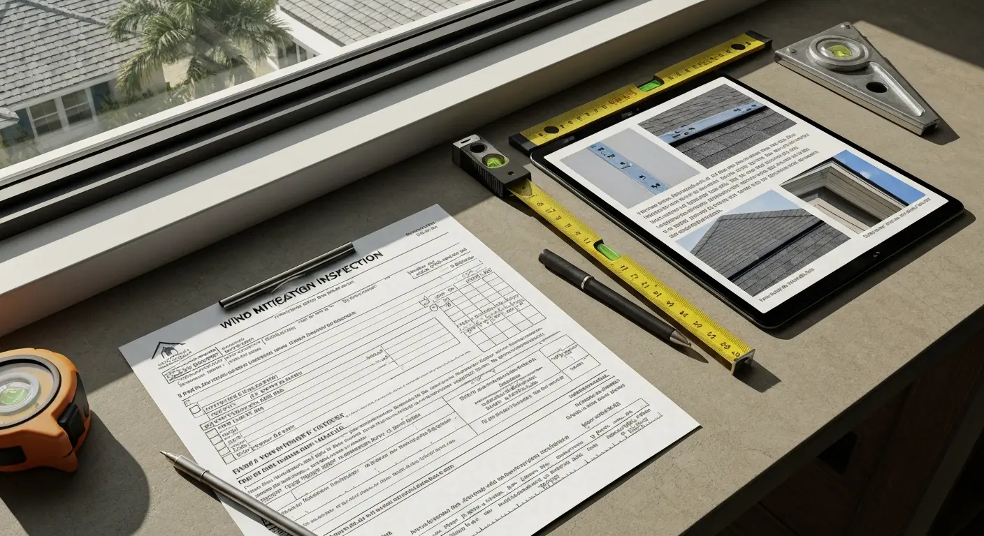 Wind mitigation inspection documentation