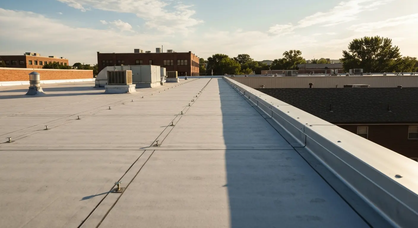 Commercial flat roof project