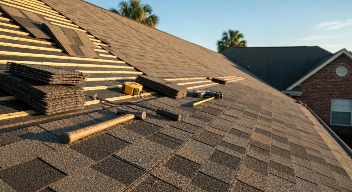 Shingle replacement project in Tallahassee