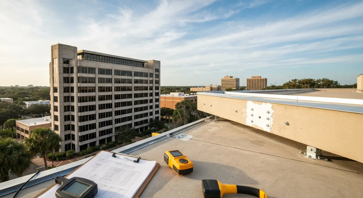 Commercial building wind mitigation assessment