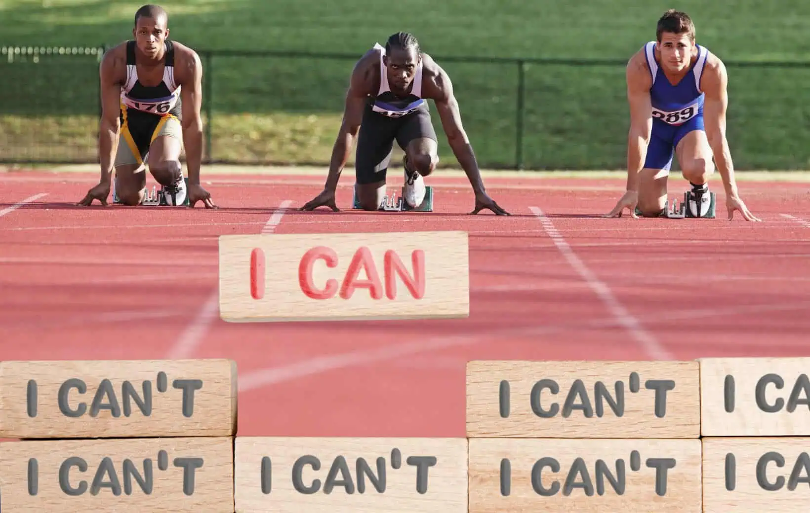 Sprinter im Startblock Sprinter im Startblock