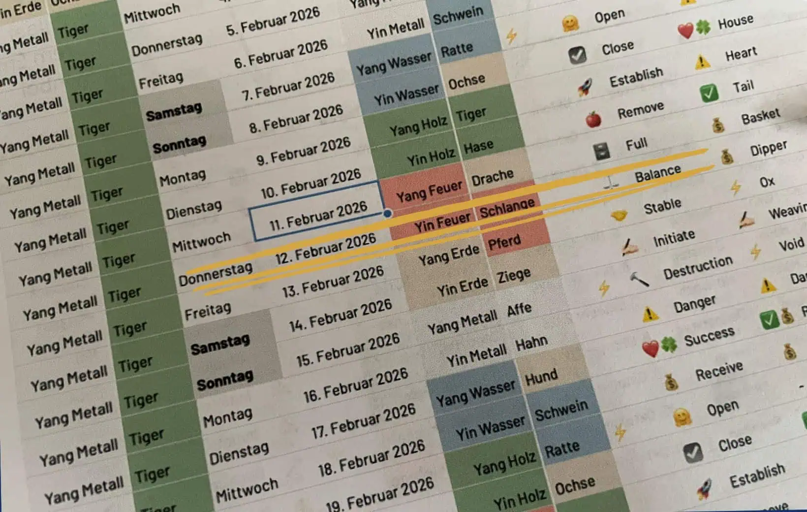 Chinesischer Kalender Chinesischer Kalender