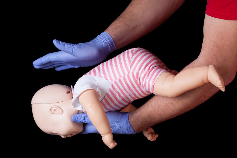 Child playing safely at home