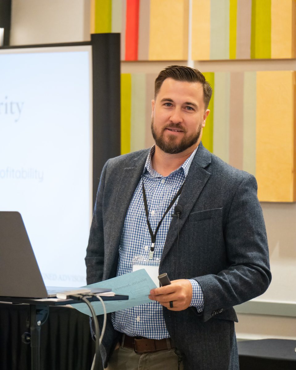 Austin Moffat, founder of DSO CFO, speaking to dental practice owners