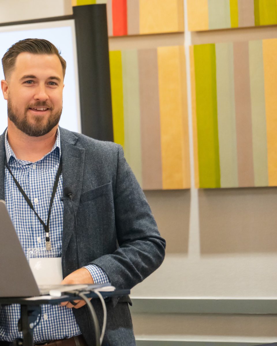 Austin Moffat, founder of DSO CFO, speaking to dental practice owners