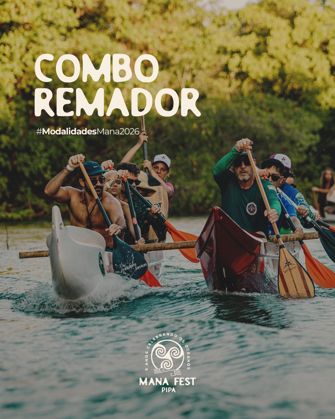 Flyer da modalidade Combo Remador