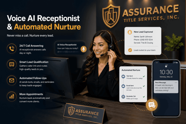 AI Voice Receptionist and Automated Nurture