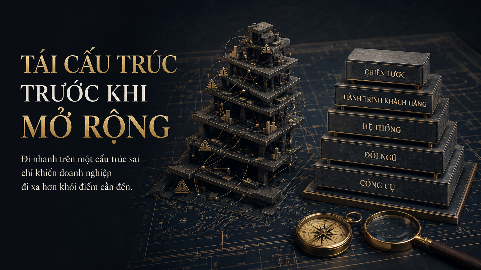 Tái cấu trúc doanh nghiệp trước khi mở rộng để xây dựng hệ thống phát triển bền vững
